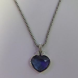 Swarovski Heart of Ocean Crystal Necklace Excellent Condition